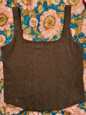 Express Body Contour Tank with Square-Neck